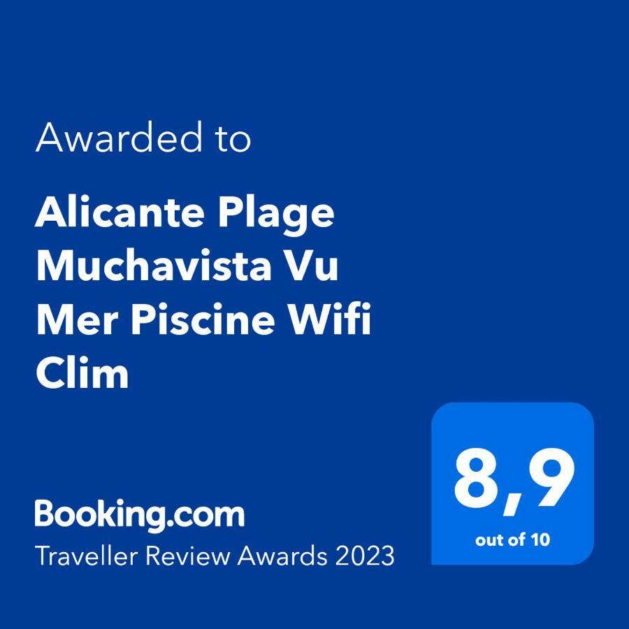 Alicante Plage Muchavista Vu Mer Piscine ,Wifi Ngoại thất bức ảnh